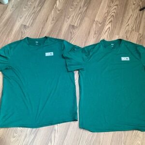 2 Dick's Sporting Goods Employee T-Shirt Women’s Size L Green Uniform, Work